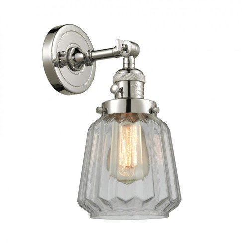 Chatham - 1 Light - 7 inch - Polished Nickel - Adjustable Sconce (3442|203SW-PN-G142-LED)