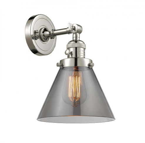 Cone - 1 Light - 8 inch - Polished Nickel - Adjustable Sconce (3442|203SW-PN-G43-LED)