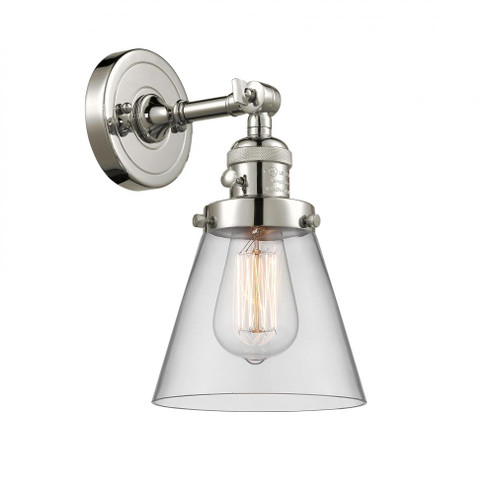 Cone - 1 Light - 6 inch - Polished Nickel - Adjustable Sconce (3442|203SW-PN-G62-LED)