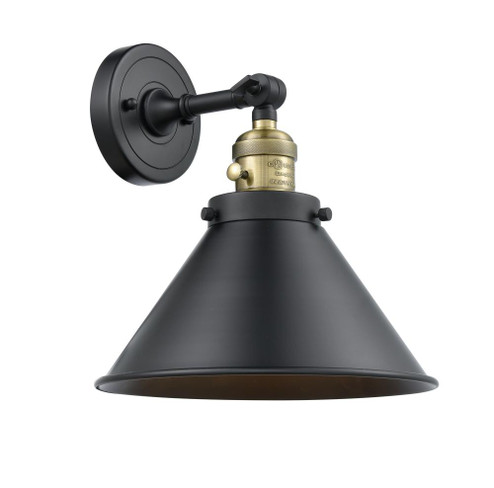 Briarcliff - 1 Light - 10 inch - Black Antique Brass - Adjustable Sconce (3442|203SW-BAB-M10-BK-LED)