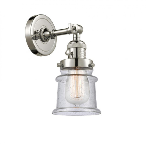 Canton - 1 Light - 5 inch - Polished Nickel - Adjustable Sconce (3442|203SW-PN-G184S-LED)