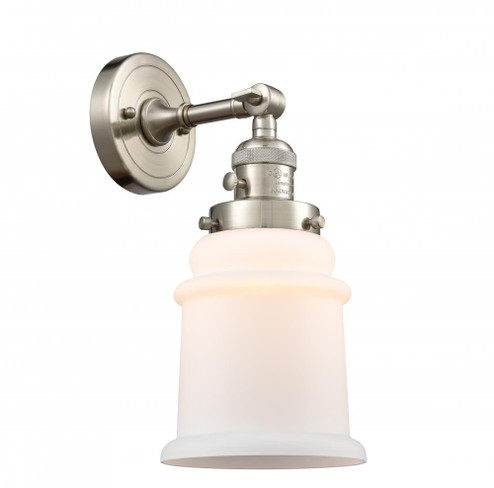 Canton - 1 Light - 7 inch - Brushed Satin Nickel - Adjustable Sconce (3442|203SW-SN-G181-LED)