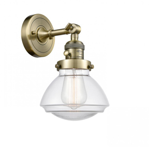 Olean - 1 Light - 7 inch - Antique Brass - Adjustable Sconce (3442|203SW-AB-G322-LED)