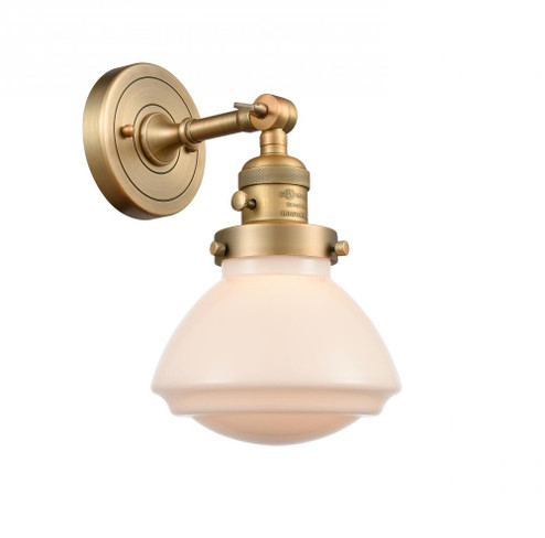 Olean - 1 Light - 7 inch - Brushed Brass - Adjustable Sconce (3442|203SW-BB-G321-LED)