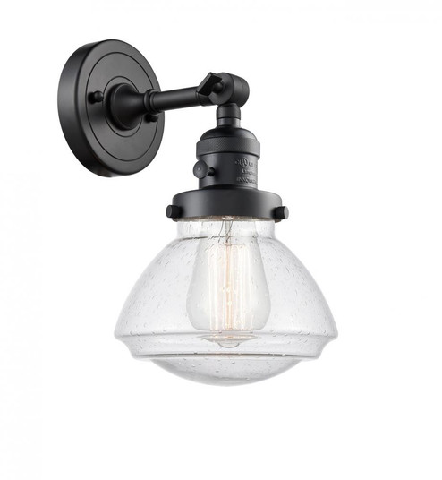 Olean - 1 Light - 7 inch - Matte Black - Adjustable Sconce (3442|203SW-BK-G324-LED)
