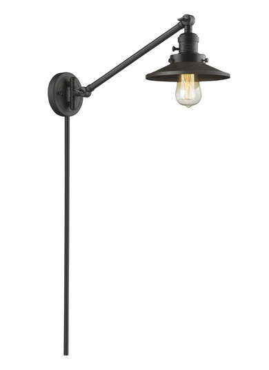 Railroad - 1 Light - 8 inch - Oil Rubbed Bronze -Adjustable Swing Arm (3442|237-OB-M5-LED)