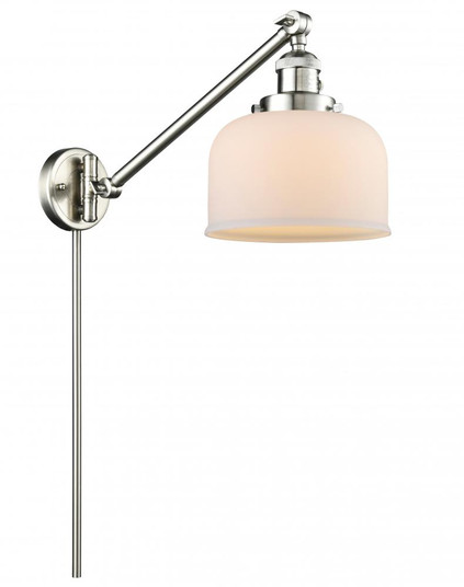 Bell - 1 Light - 8 inch - Brushed Satin Nickel -Adjustable Swing Arm (3442|237-SN-G71-LED)
