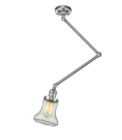 Bellmont - 1 Light - 14 inch - Brushed Satin Nickel - Flush Mount (3442|238C-SN-G192-LED)