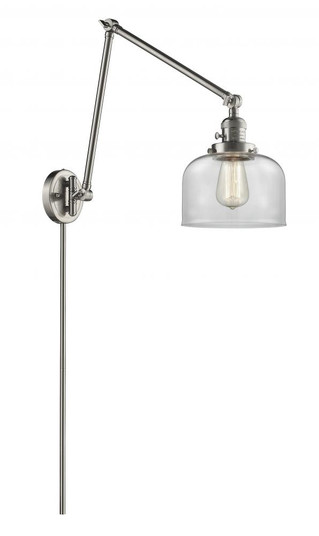 Bell - 1 Light - 8 inch - Brushed Satin Nickel -Adjustable Swing Arm (3442|238-SN-G72-LED)