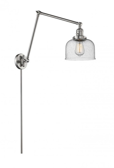 Bell - 1 Light - 8 inch - Brushed Satin Nickel -Adjustable Swing Arm (3442|238-SN-G74-LED)