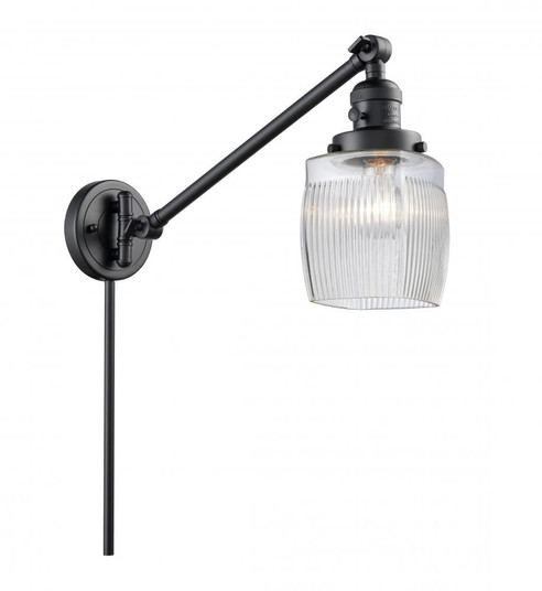 Colton - 1 Light - 8 inch - Matte Black -Adjustable Swing Arm (3442|237-BK-G302-LED)