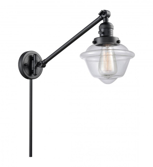 Oxford - 1 Light - 8 inch - Matte Black -Adjustable Swing Arm (3442|237-BK-G532-LED)