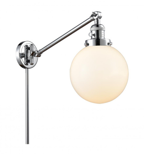 Beacon - 1 Light - 8 inch - Polished Chrome -Adjustable Swing Arm (3442|237-PC-G201-8-LED)