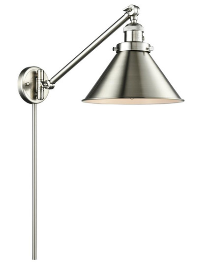 Briarcliff - 1 Light - 10 inch - Brushed Satin Nickel -Adjustable Swing Arm (3442|237-SN-M10-SN-LED)