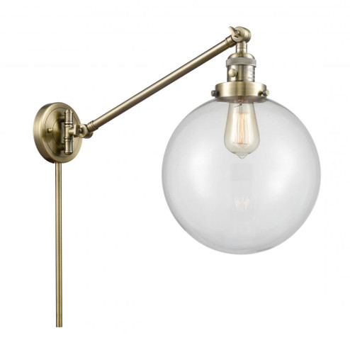 Beacon - 1 Light - 10 inch - Antique Brass - Swing Arm (3442|237-AB-G202-10-LED)