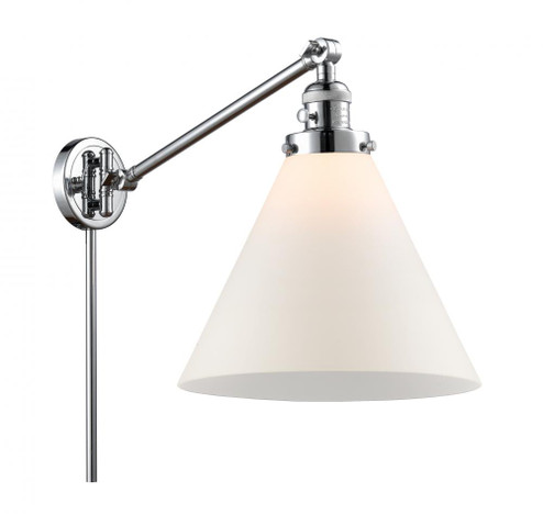 Cone - 1 Light - 12 inch - Polished Chrome -Adjustable Swing Arm (3442|237-PC-G41-L-LED)
