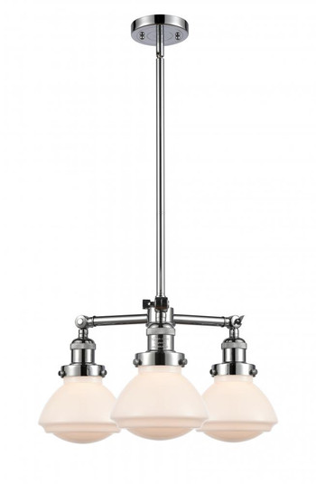 Olean - 3 Light - 19 inch - Polished Chrome - Stem Hung - Chandelier (3442|207-PC-G321)