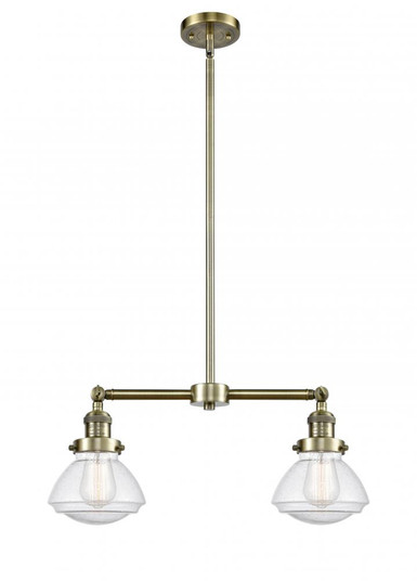 Olean - 2 Light - 22 inch - Antique Brass - Stem Hung - Adjustable Island Light (3442|209-AB-G324)