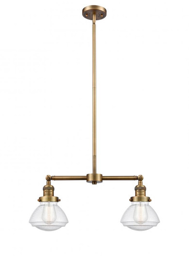 Olean - 2 Light - 22 inch - Brushed Brass - Stem Hung - Adjustable Island Light (3442|209-BB-G324)