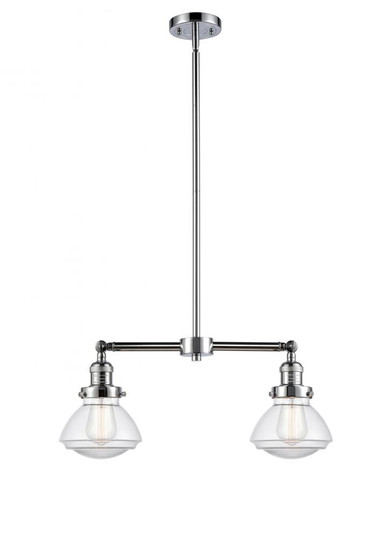 Olean - 2 Light - 22 inch - Polished Chrome - Stem Hung - Adjustable Island Light (3442|209-PC-G322-LED)