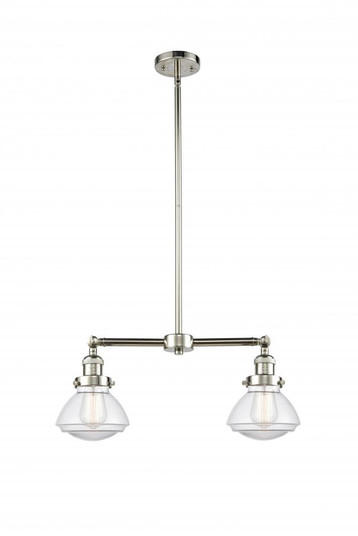 Olean - 2 Light - 22 inch - Polished Nickel - Stem Hung - Adjustable Island Light (3442|209-PN-G322-LED)
