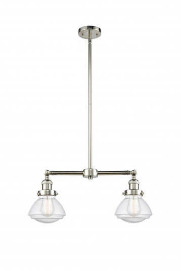 Olean - 2 Light - 22 inch - Polished Nickel - Stem Hung - Adjustable Island Light (3442|209-PN-G324-LED)