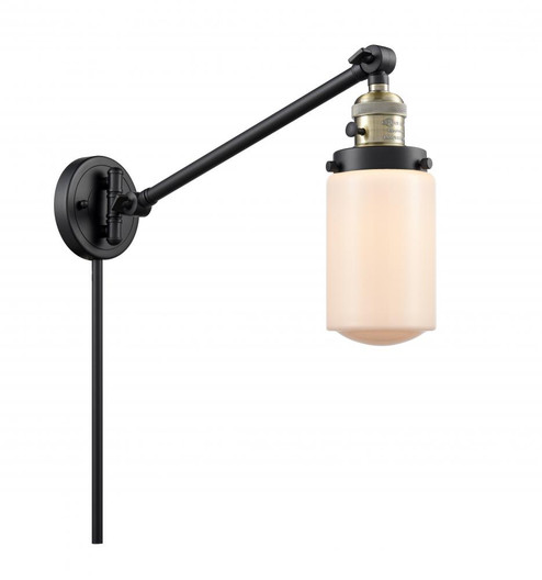 Dover - 1 Light - 5 inch - Black Antique Brass -Adjustable Swing Arm (3442|237-BAB-G311-LED)