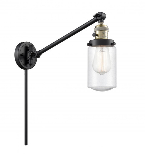 Dover - 1 Light - 5 inch - Black Antique Brass -Adjustable Swing Arm (3442|237-BAB-G314-LED)