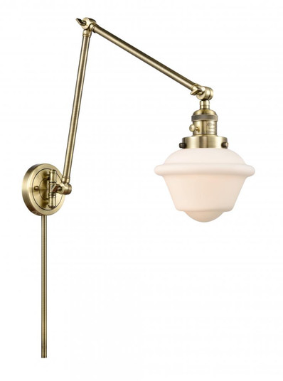 Oxford - 1 Light - 8 inch - Antique Brass -Adjustable Swing Arm (3442|238-AB-G531-LED)