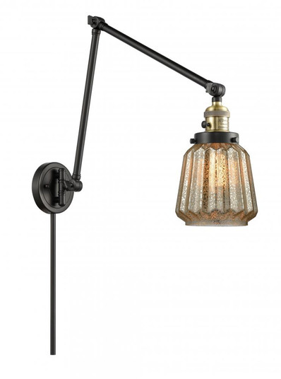Chatham - 1 Light - 8 inch - Black Antique Brass -Adjustable Swing Arm (3442|238-BAB-G146)