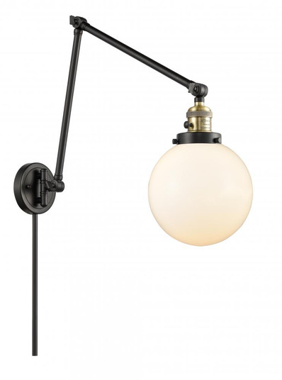 Beacon - 1 Light - 8 inch - Black Antique Brass -Adjustable Swing Arm (3442|238-BAB-G201-8)
