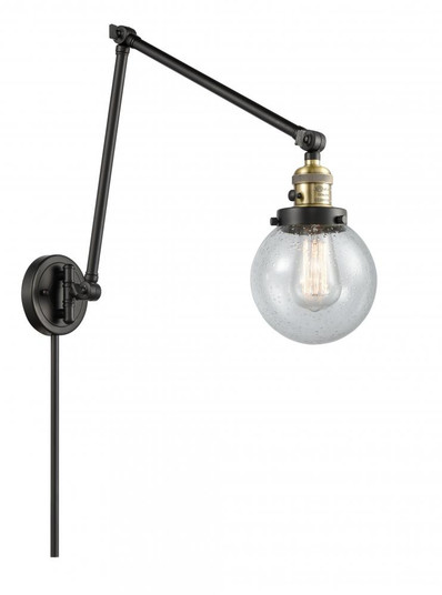 Beacon - 1 Light - 6 inch - Black Antique Brass -Adjustable Swing Arm (3442|238-BAB-G204-6-LED)