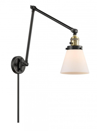 Cone - 1 Light - 8 inch - Black Antique Brass -Adjustable Swing Arm (3442|238-BAB-G61)