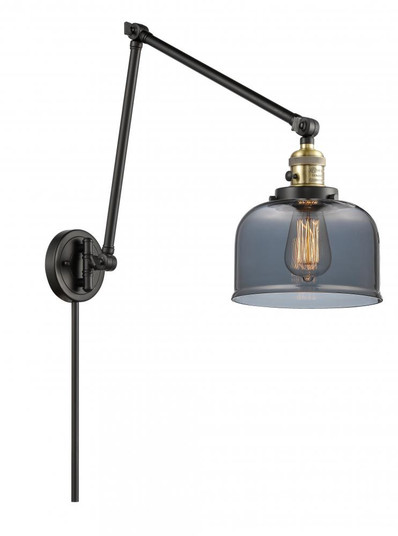 Bell - 1 Light - 8 inch - Black Antique Brass -Adjustable Swing Arm (3442|238-BAB-G73)