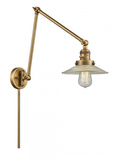 Halophane - 1 Light - 9 inch - Brushed Brass -Adjustable Swing Arm (3442|238-BB-G2)