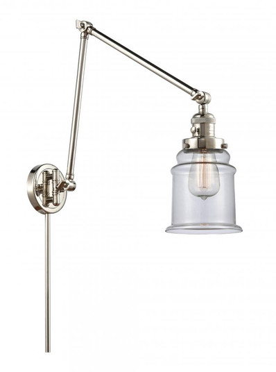 Canton - 1 Light - 6 inch - Polished Nickel -Adjustable Swing Arm (3442|238-PN-G182)
