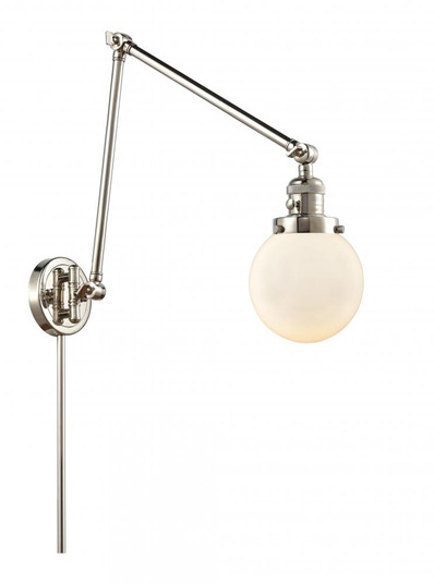 Beacon - 1 Light - 6 inch - Polished Nickel -Adjustable Swing Arm (3442|238-PN-G201-6)