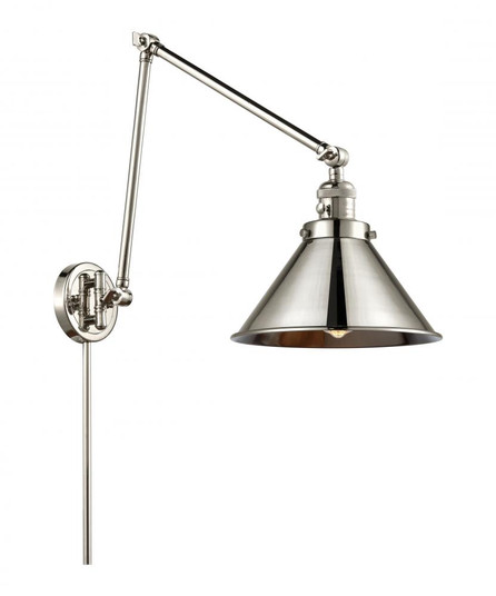 Briarcliff - 1 Light - 10 inch - Polished Nickel -Adjustable Swing Arm (3442|238-PN-M10-PN-LED)