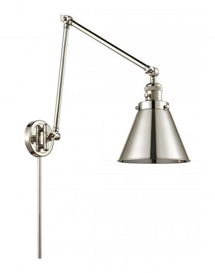 Appalachian - 1 Light - 8 inch - Polished Nickel -Adjustable Swing Arm (3442|238-PN-M13-PN)