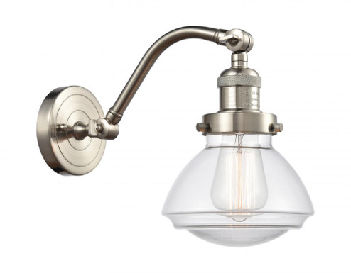 Olean - 1 Light - 7 inch - Brushed Satin Nickel - Adjustable Sconce (3442|515-1W-SN-G322)
