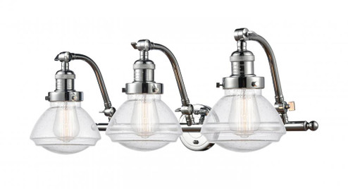 Olean - 3 Light - 29 inch - Polished Chrome - Adjustable Bath Vanity Light (3442|515-3W-PC-G324-LED)