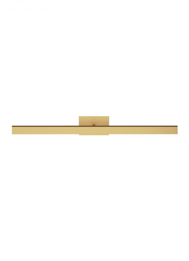 Dessau Modern dimmable LED 24 Picture Light in a Natural Brass/Gold Colored finish (7355|700DES24NB-LED930-277)