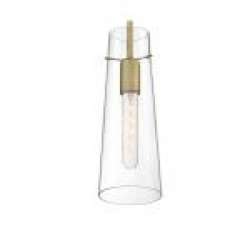 Alondra - 1 Light Mini Pendant with Clear Glass - Vintage Brass Finish (81|60/6860)