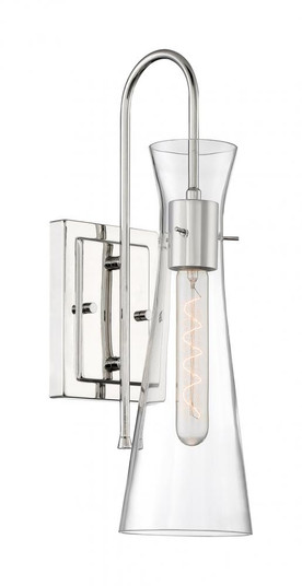 Bahari - 1 Light Sconce with Clear Glass - Polished Nickel Finish (81|60/6867)