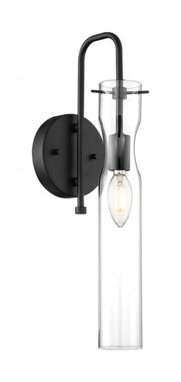 Spyglass - 1 Light Sconce with Clear Glass - Black Finish (81|60/6875)