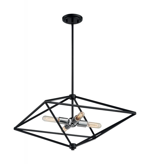 Legend - 4 Light Pendant with- Black and Polished Nickel Finish (81|60/7009)