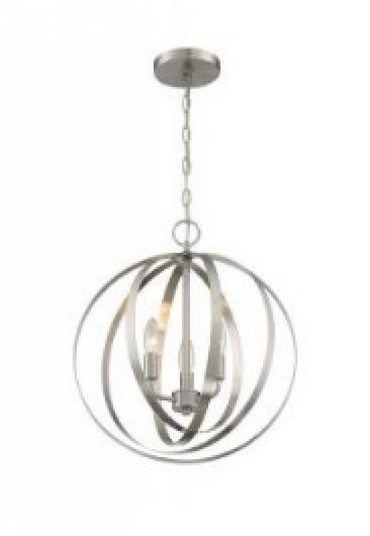 Pendleton - 3 Light Pendant with- Brushed Nickel Finish (81|60/7047)