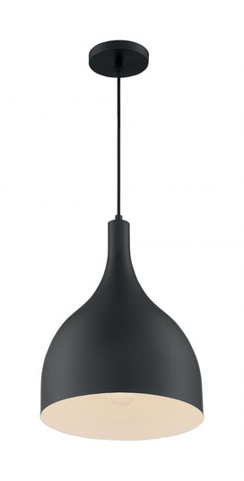 Bellcap - 1 Light Pendant with- Matte Black Finish (81|60/7087)
