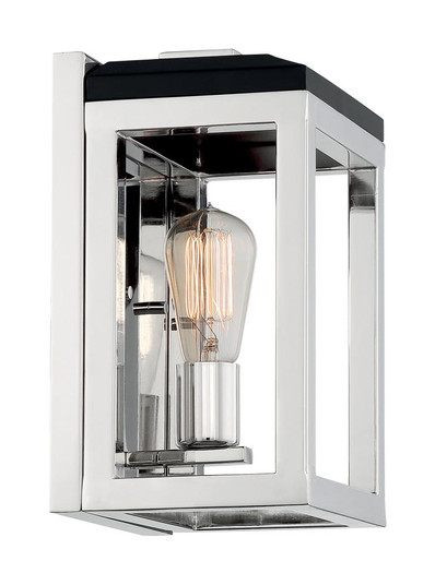 Cakewalk - 1 Light Sconce with- Polished Nickel and Black Accents Finish (81|60/7091)