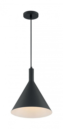 Lightcap - 1 Light Pendant with- Matte Black Finish (81|60/7128)